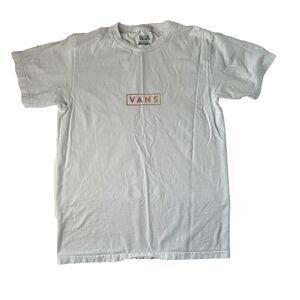 VANS Mens Classic Fit T-Shirt White Size Small